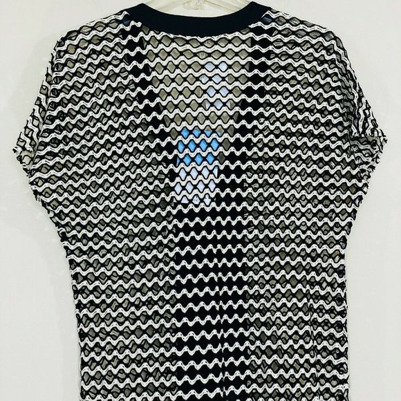 Flagpole NYC Swim Ivory/Black Italian Lace Opal Kaftan, Medium, NWT - Picture 5 of 9